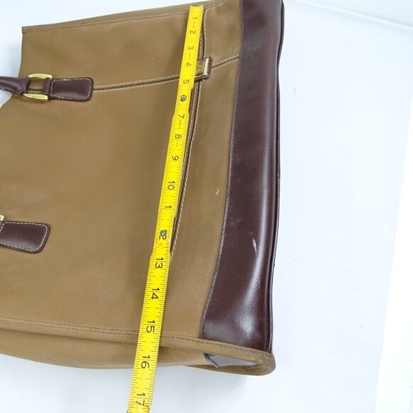 FLAWS- Diane Von Furstenberg‎ Large Tote Shoulder Bag DVF Brown Vintage - Picture 7 of 9